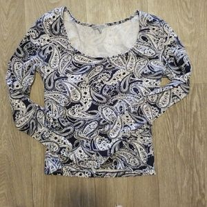 Charlott Russe printed crop top